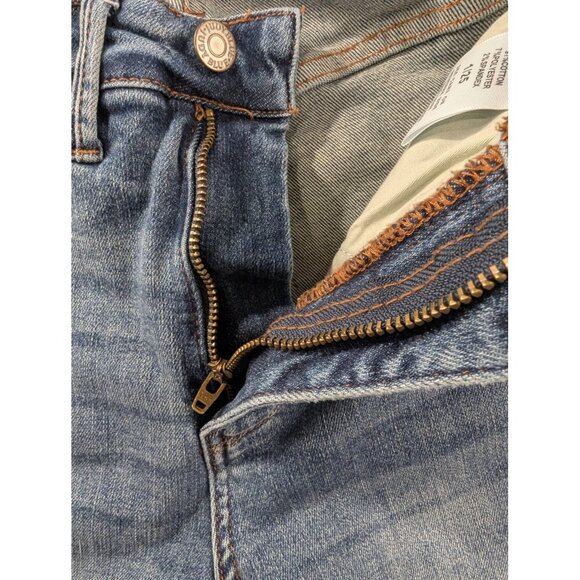 Judy Blue Jeans Womens 1/25 Blue Distressed Skinny Fit Raw Hem Stretch Denim - Picture 14 of 16